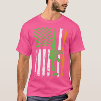 アイルランド国旗のシャツガンセントパトリックの日の市 Tシャツ