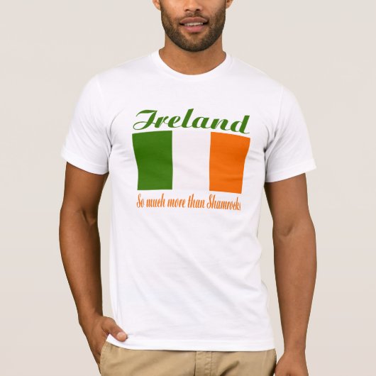 アイルランド国旗のシャツ Tシャツ (正面)