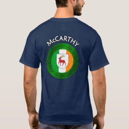 アイルランド国旗のシャムロックケルト結び目模様- McCarthy Tシャツ