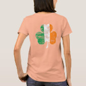 アイルランド国旗のシャムロ動揺してック Tシャツ (裏面)