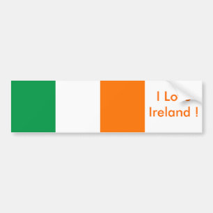 アイルランド国旗のシール バンパーステッカー