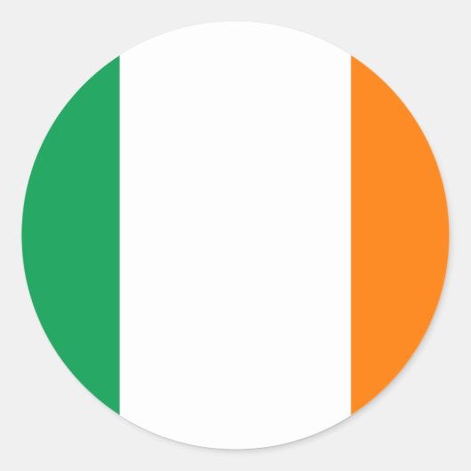 アイルランド国旗のシール ラウンドシール (正面)