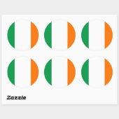 アイルランド国旗のシール ラウンドシール (シート)