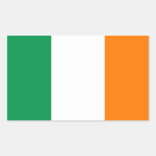 アイルランド国旗のシール 長方形シール