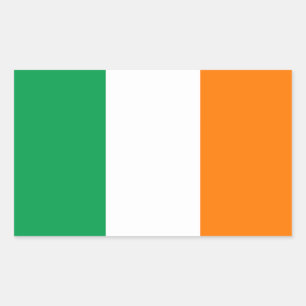 アイルランド国旗のシール 長方形シール