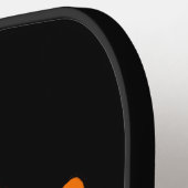 アイルランド国旗のスカルとクロスボーン ピックルボールラケット (左詳細)