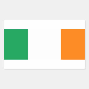 アイルランド国旗のステッカー 長方形シール