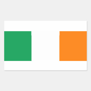 アイルランド国旗のステッカー 長方形シール