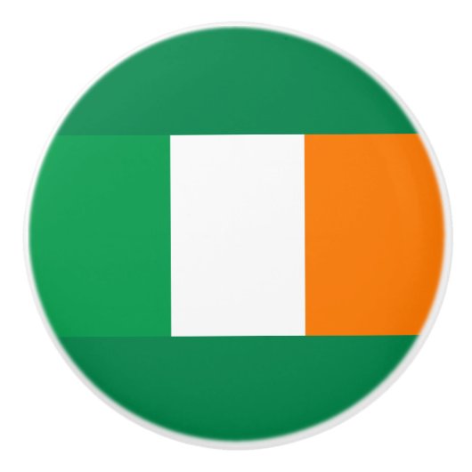 アイルランド国旗のセラミックノブ セラミックノブ (正面)