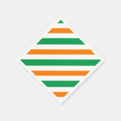 アイルランド国旗のパターン スタンダードカクテルナプキン (角)