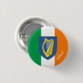 アイルランド国旗のファッション 缶バッジ (正面&裏面)