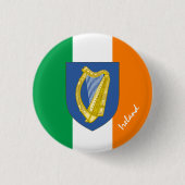アイルランド国旗のファッション 缶バッジ (正面)