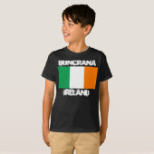 アイルランド国旗のボーイズとアイルランドのバンクラナ Tシャツ (正面フル)