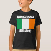 アイルランド国旗のボーイズとアイルランドのバンクラナ Tシャツ (正面)