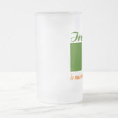 アイルランド国旗のマグカップ フロストグラスビールジョッキ (中央)