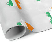 アイルランド国旗のマップラッピング紙 ラッピングペーパー (ロールコーナー)