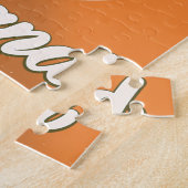 アイルランド国旗のレトロな旅行ポスター ジグソーパズル (側面)