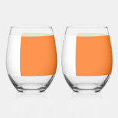 アイルランド国旗の包みのまわりに ステムなしワイングラス (裏面)