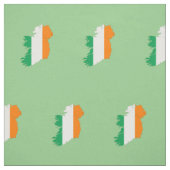 アイルランド国旗の地図 ファブリック (見本)