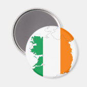 アイルランド国旗の地図 マグネット (正面/裏面)