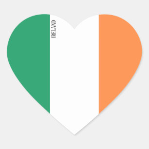 アイルランド国旗の壮麗な愛国心 ハートシール