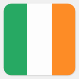 アイルランド国旗の大きい四角のステッカー スクエアシール