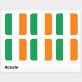 アイルランド国旗の大きい四角のステッカー スクエアシール (シート)