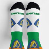 アイルランド国旗の愛国心地球に優し、アイルランド保険料 ソックス (上部)