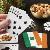 アイルランド国旗の愛国的なアイルランド国旗4つのリーフクローバー トランプ (インサイチュ)