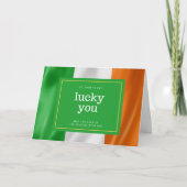 アイルランド国旗の聖パトリックの日のグリーティングカード カード (正面)