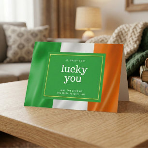 アイルランド国旗の聖パトリックの日のグリーティングカード カード
