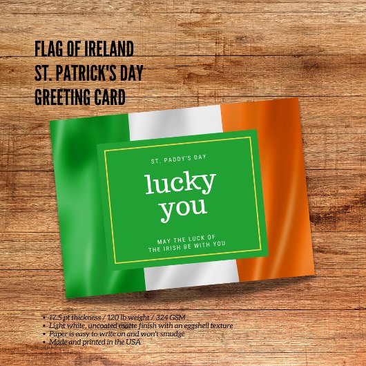 アイルランド国旗の聖パトリックの日のグリーティングカード カード
