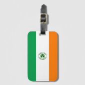 アイルランド国旗の背景 ラゲッジタグ (正面縦)
