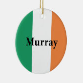 アイルランド国旗の色アイルランドの姓カスタム名 セラミックオーナメント (右)