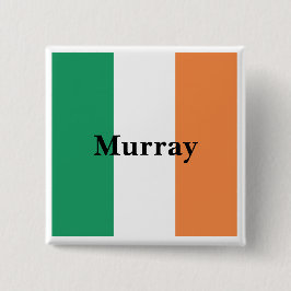 アイルランド国旗の色アイルランドの姓カスタム名 缶バッジ