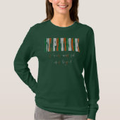 アイルランド国旗の色文字セントパトリック Tシャツ (正面)