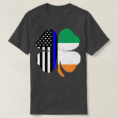 アイルランド国旗の警官St patricks day Tシャツ (デザイン正面)