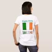 アイルランド国旗の遺産 女性用 Tシャツ (裏面フル)