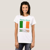 アイルランド国旗の遺産 女性用 Tシャツ (正面フル)