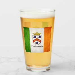 アイルランド国旗のMacDermott氏 タンブラーグラス
