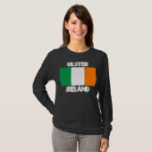 アイルランド国旗を持つアイルランドのアルスター Tシャツ (正面フル)