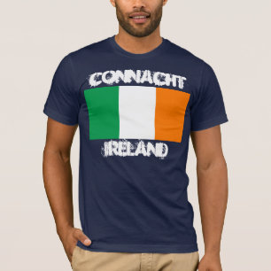 アイルランド国旗を持つアイルランドのコナクト Tシャツ