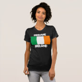 アイルランド国旗を持つアイルランド、キルデア Tシャツ (正面フル)