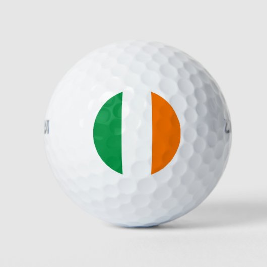アイルランド国旗を持つウィルソン・ゴルフボール ゴルフボール (正面)