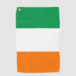 アイルランド国旗を持つゴルフタオル ゴルフタオル