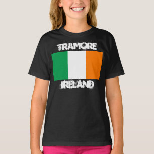 アイルランド国旗を持つトランモア，アイルランド Tシャツ