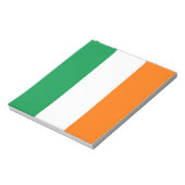 アイルランド国旗を持つメモ帳 ノートパッド (回転)