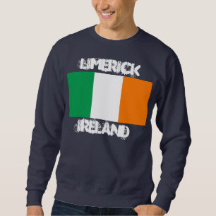 アイルランド国旗を持つリメリック(アイルランド) スウェットシャツ