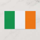 アイルランド国旗を持つ名刺 名刺 (裏面)