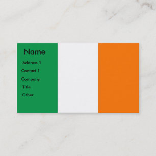 アイルランド国旗を持つ名刺 名刺